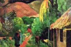 349 Gauguin - Street in Tahiti